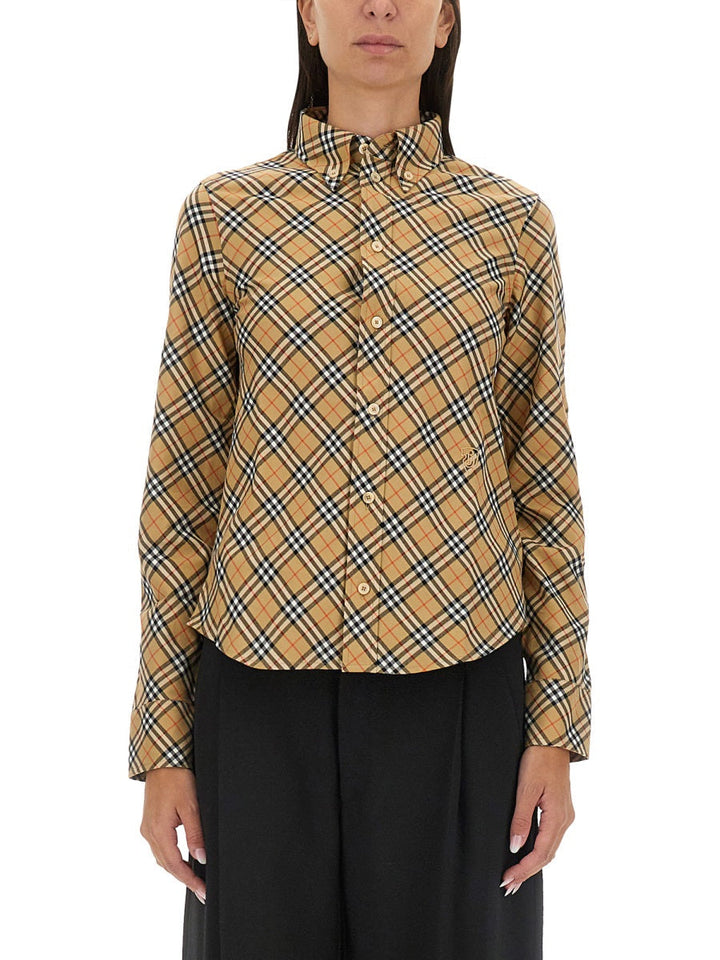 Burberry Women Cotton Check Shirt