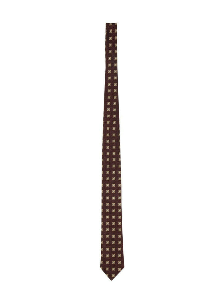 Zegna Men Silk Jacquard Tie