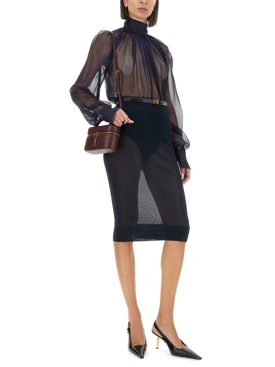 Saint Laurent Women Turtleneck Blouse