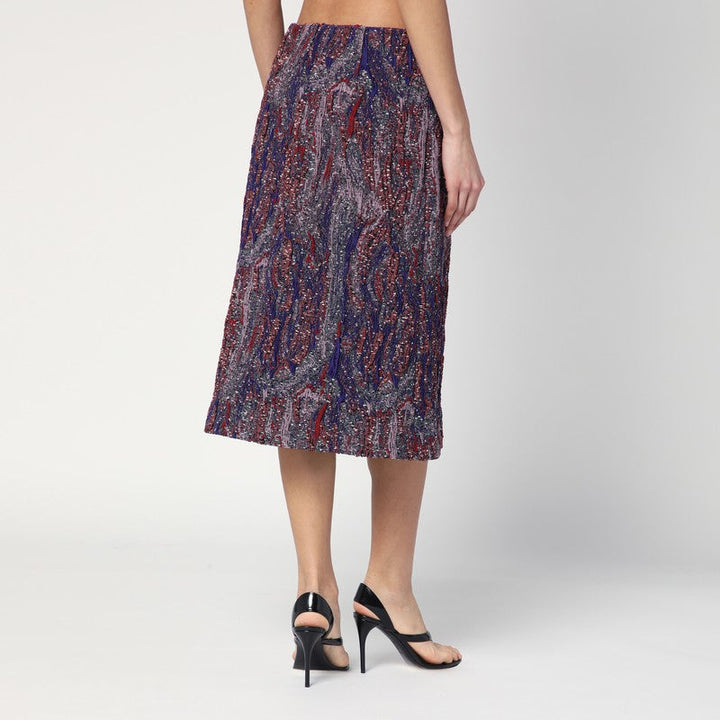 Dries Van Noten Skirt In Jacquard Cotton-Blend Viscose Women