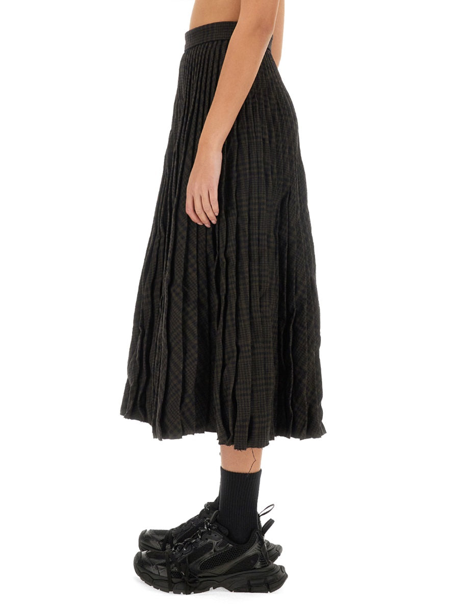 Balenciaga Women Pleated Skirt.