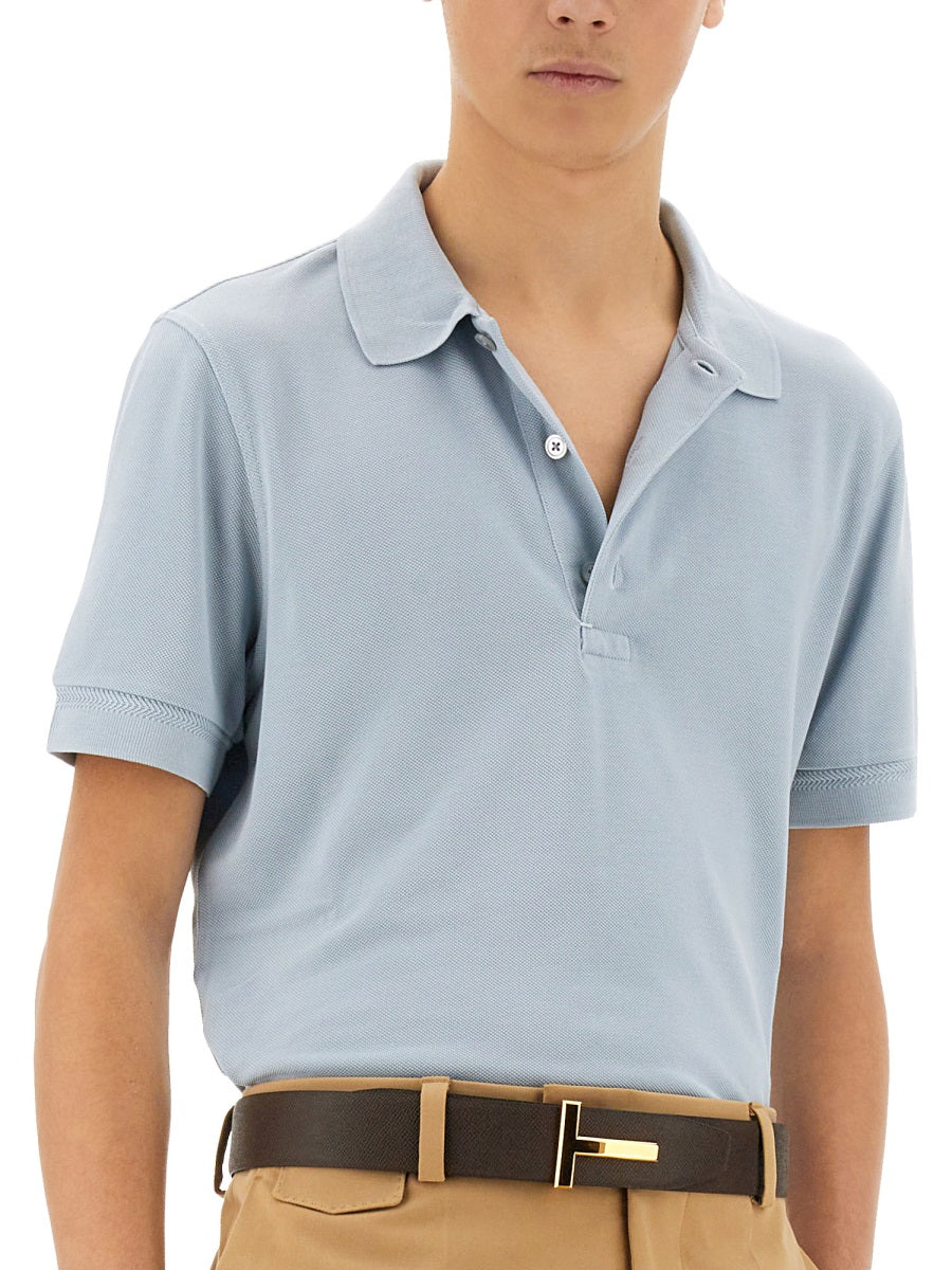 Tom Ford Men Piquet Polo