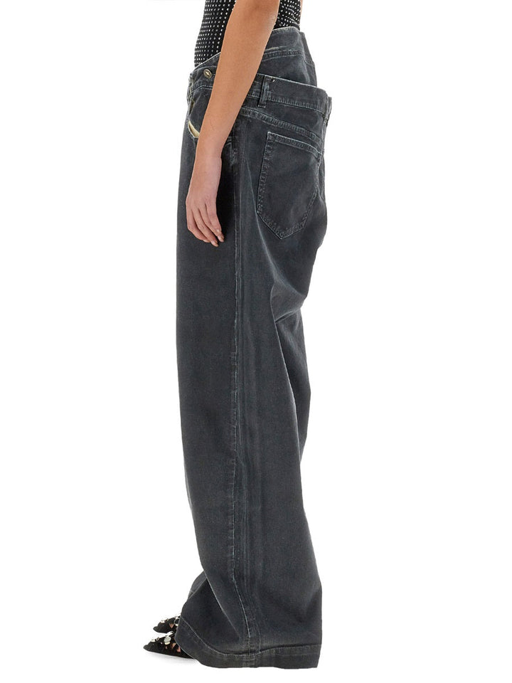 The Attico Women Long Pants "Navy Blue"