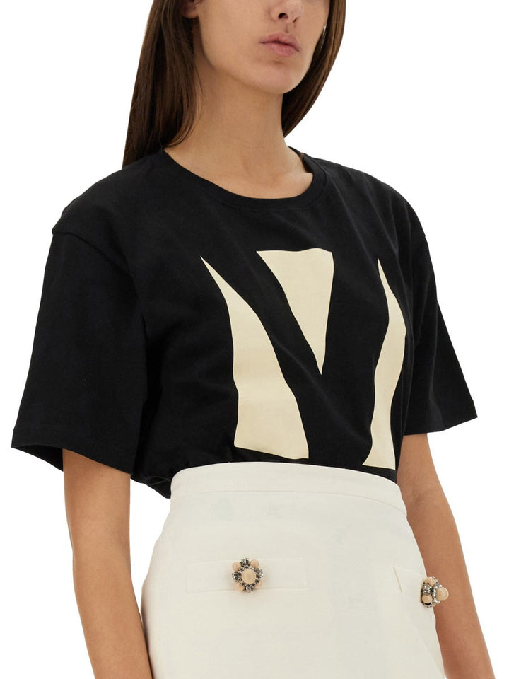Valentino Women "Chez Valentino" Print T-Shirt