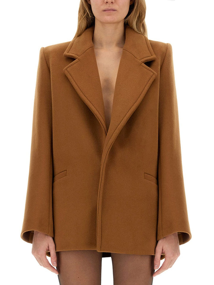 Saint Laurent Women Short Wool Coat