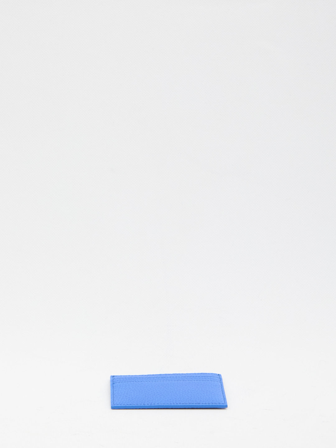 CELINE Mini Leather Card Holder with Silver-Tone Finishes