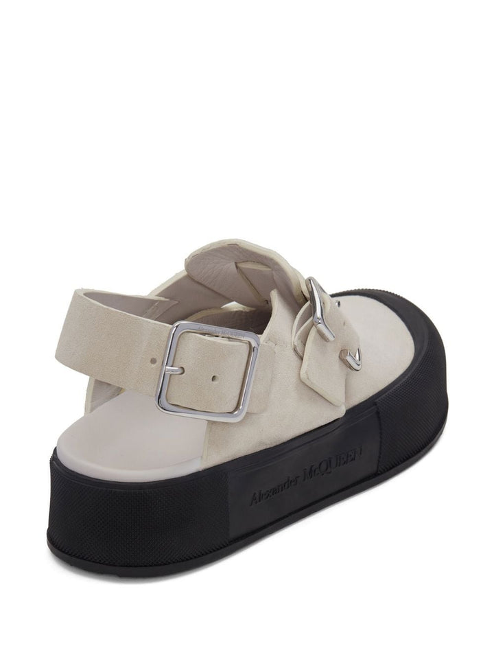 Alexander Mc Queen Leather Mules