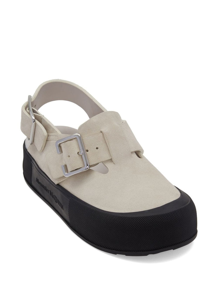 Alexander Mc Queen Leather Mules