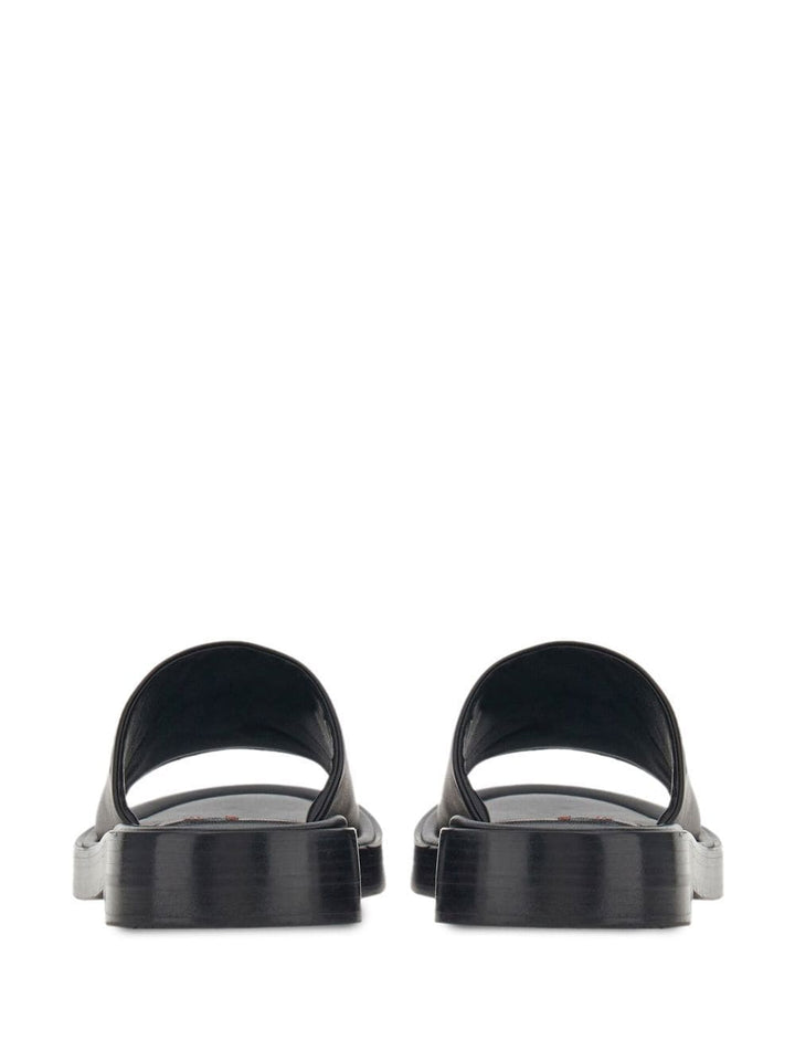 Ferragamo Leather Flat Sandals