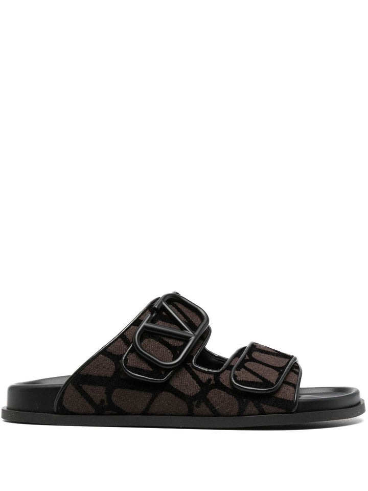 Valentino Garavani V Logo Toile Iconographe Sandals