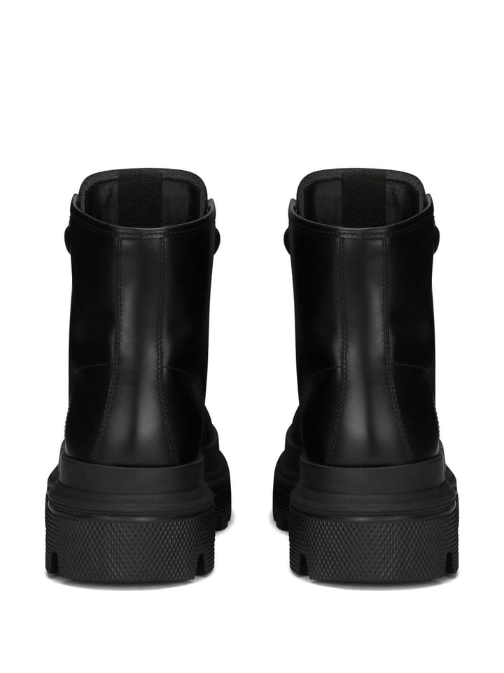 Dolce &amp; Gabbana Leather Laced Up Boots