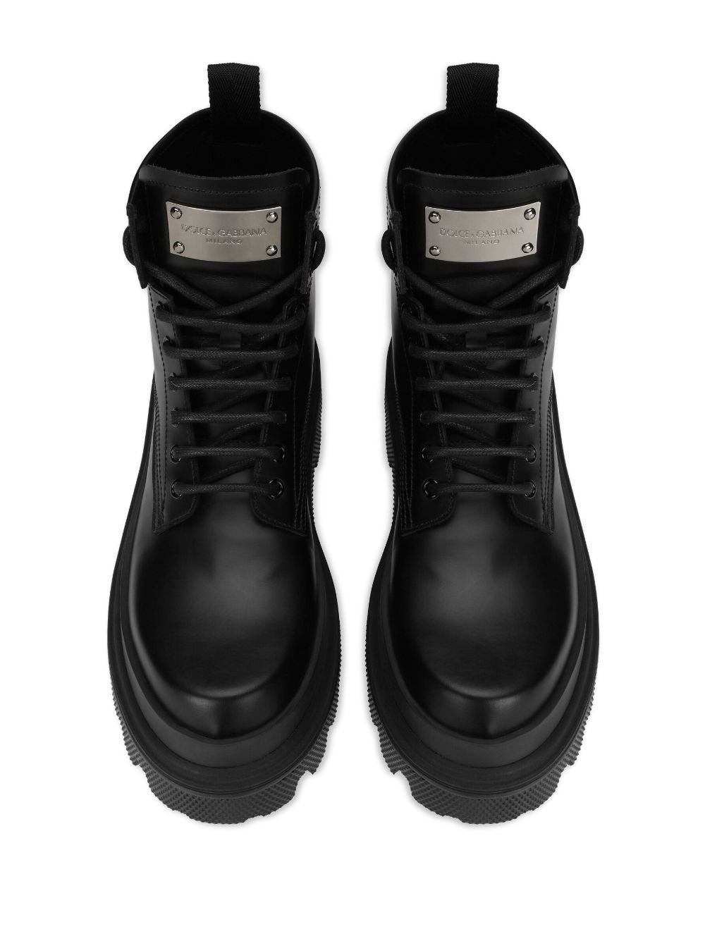 Dolce &amp; Gabbana Leather Laced Up Boots