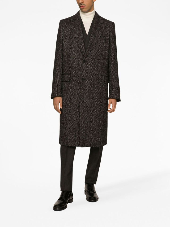 Dolce &amp; Gabbana Wool Single Breasted Coat