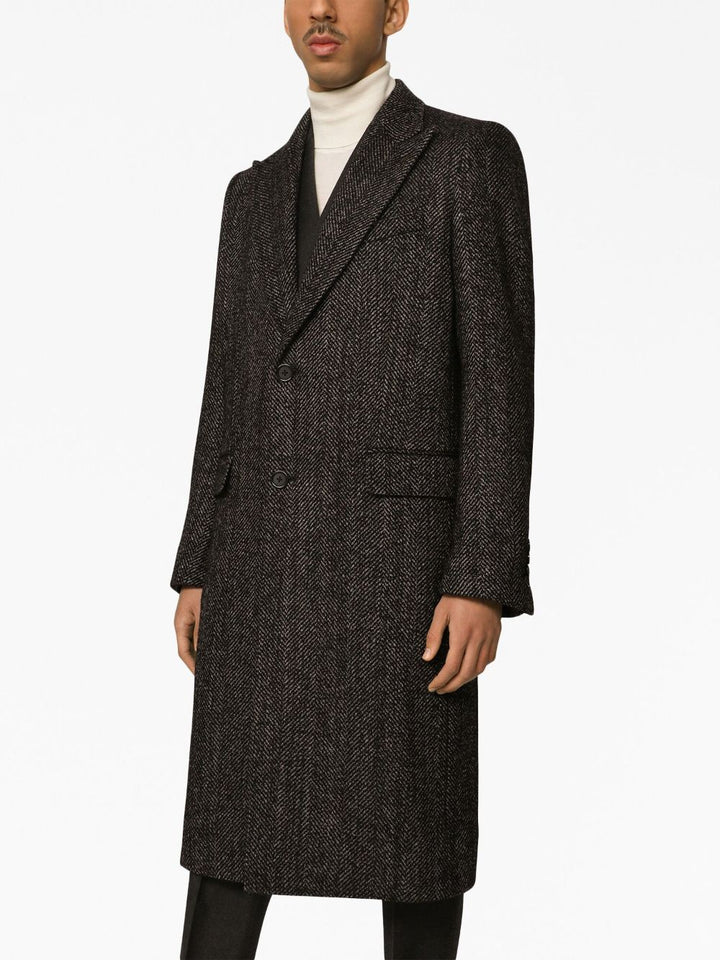 Dolce &amp; Gabbana Wool Single Breasted Coat