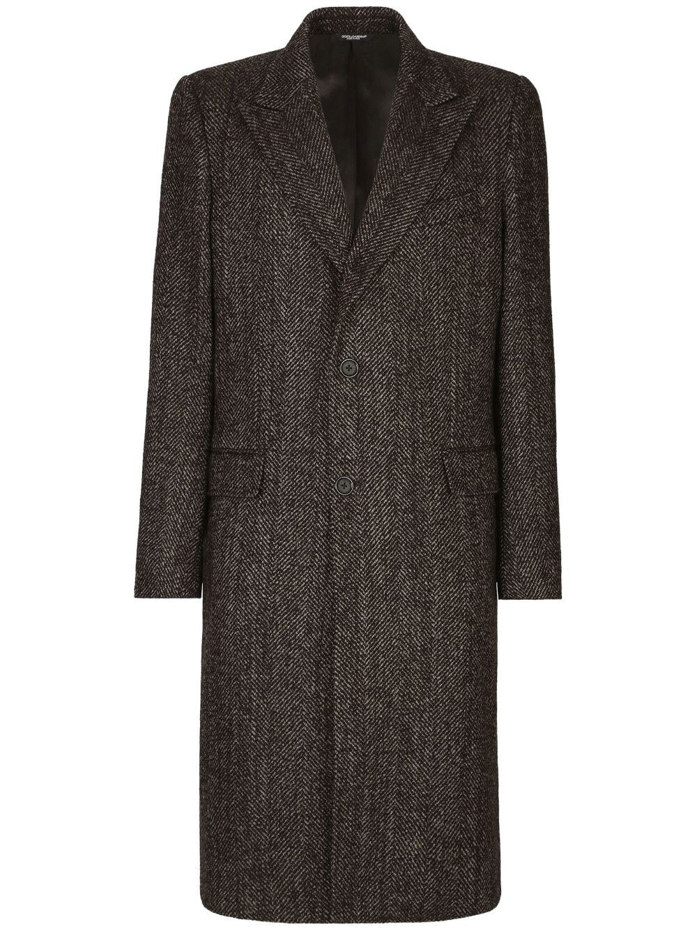 Dolce &amp; Gabbana Wool Single Breasted Coat
