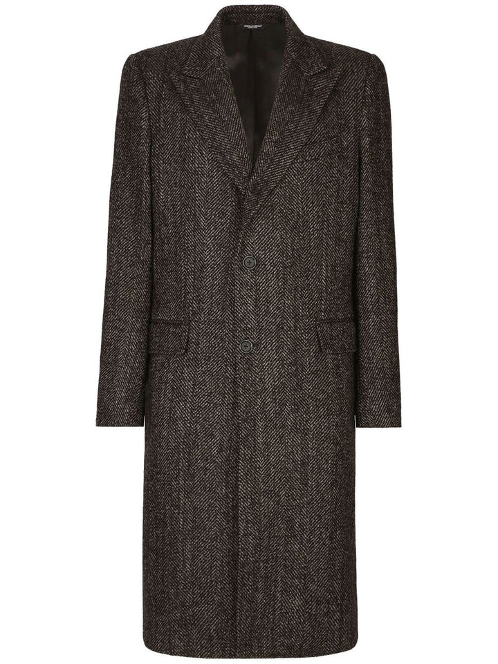 Dolce &amp; Gabbana Wool Single Breasted Coat