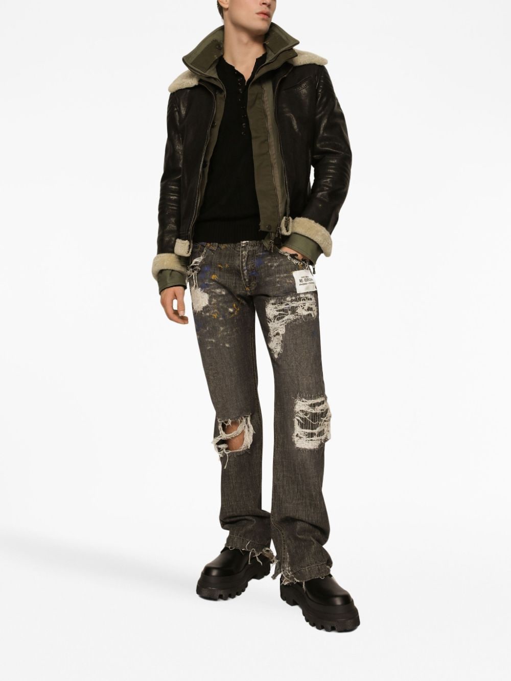 Dolce &amp; Gabbana Ripped Denim Jeans
