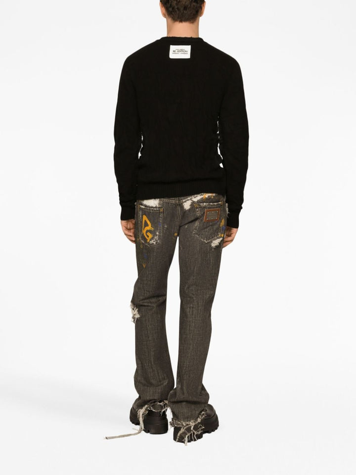Dolce &amp; Gabbana Ripped Denim Jeans