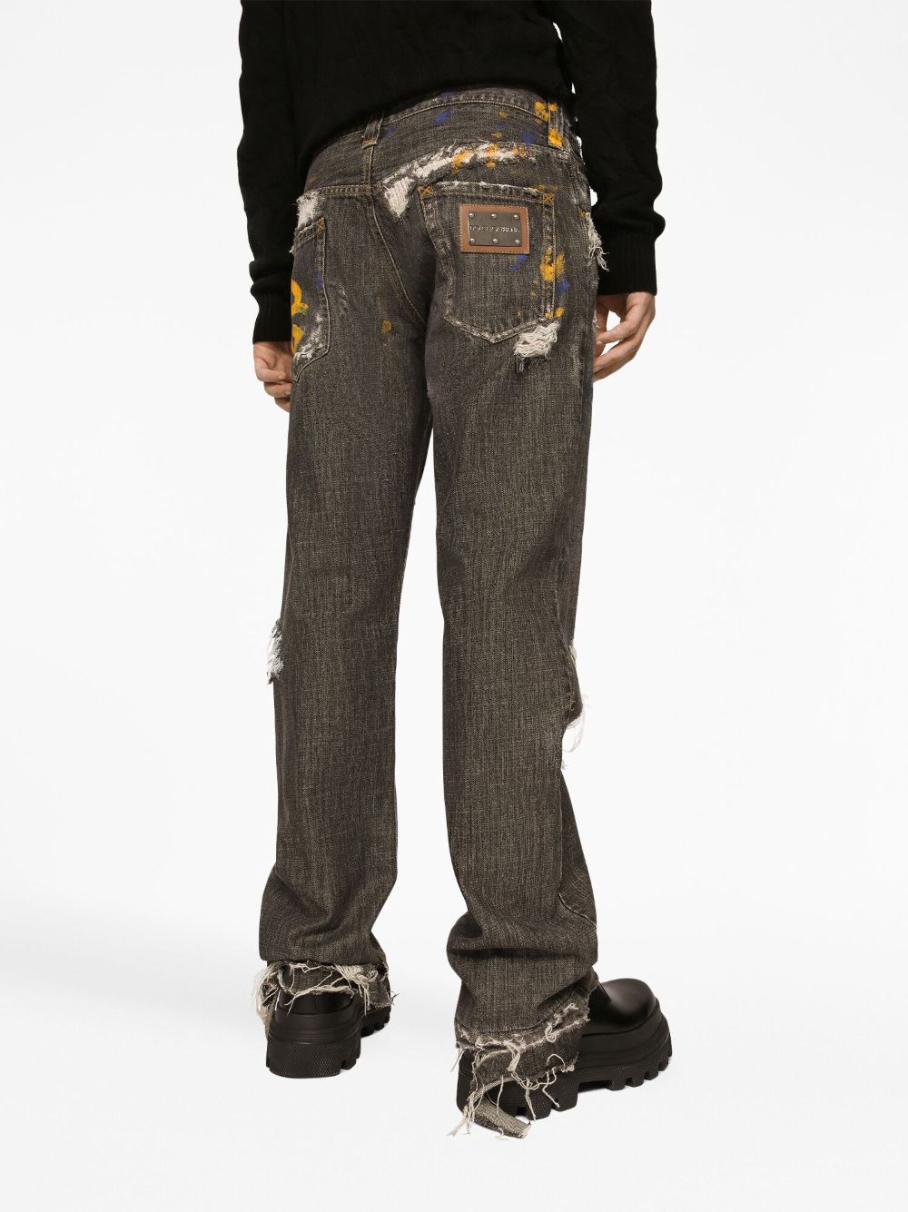 Dolce &amp; Gabbana Ripped Denim Jeans