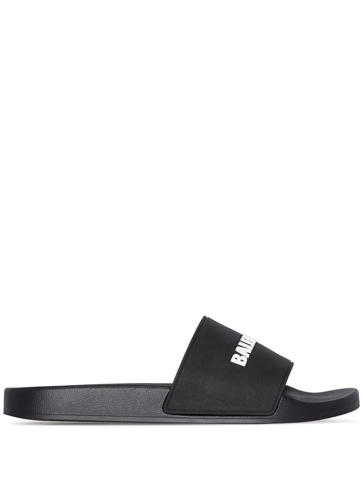 Balenciaga Logo Pool Slides