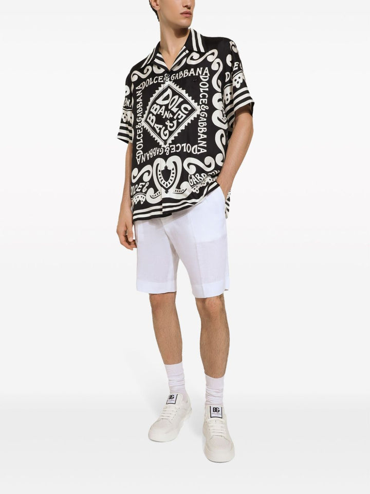 Dolce &amp; Gabbana Marina Print Silk Shirt