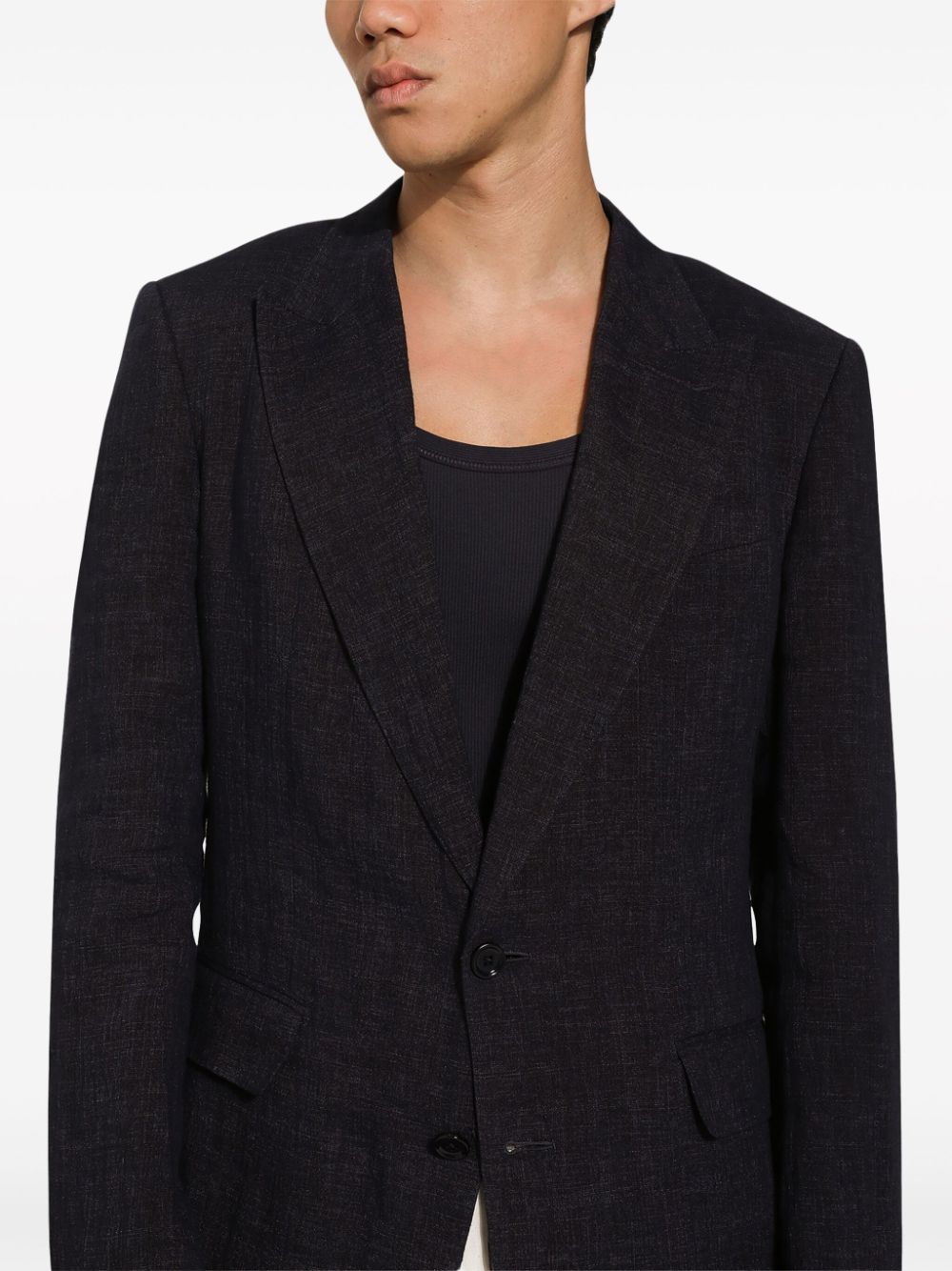 Dolce &amp; Gabbana Sicilia Linen Sngle Breasted Jacket