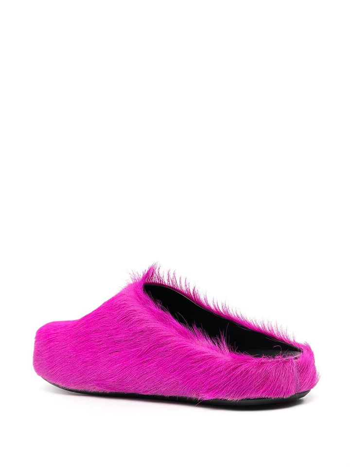 Marni Fussbett Faux Fur Slippers