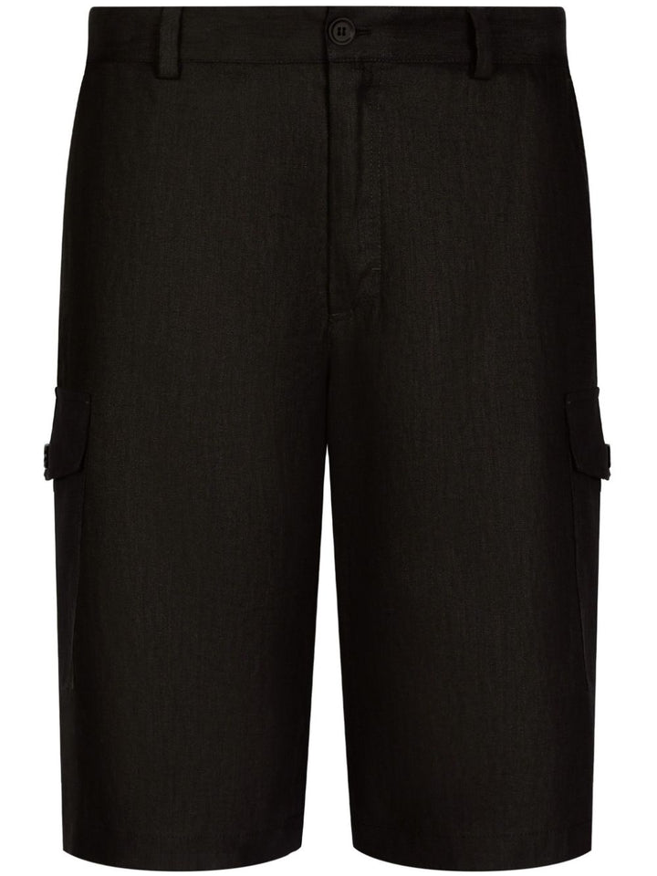 Dolce &amp; Gabbana Linen Cargo Shorts