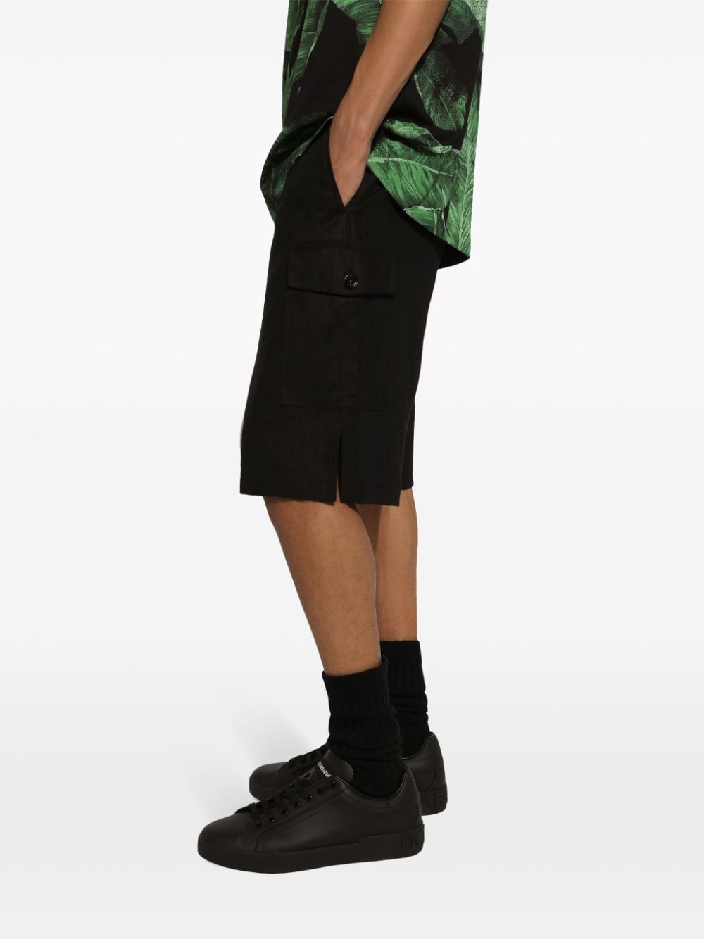 Dolce &amp; Gabbana Linen Cargo Shorts