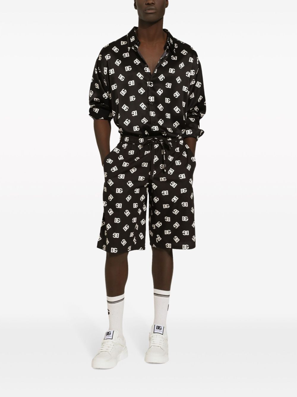 Dolce &amp; Gabbana Allover Logo Shorts