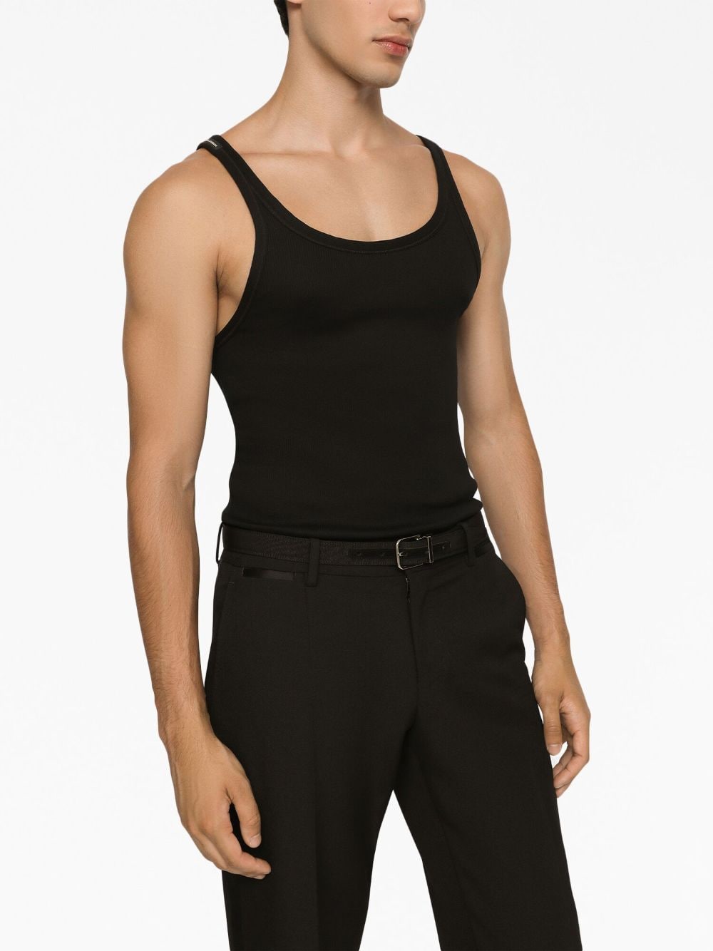 Dolce &amp; Gabbana Ribbed Cotton Tank Top