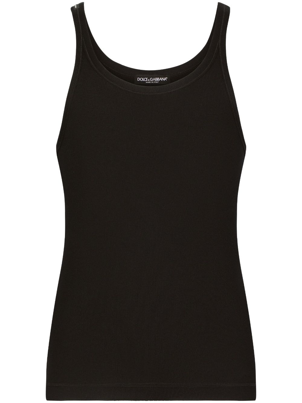 Dolce &amp; Gabbana Ribbed Cotton Tank Top