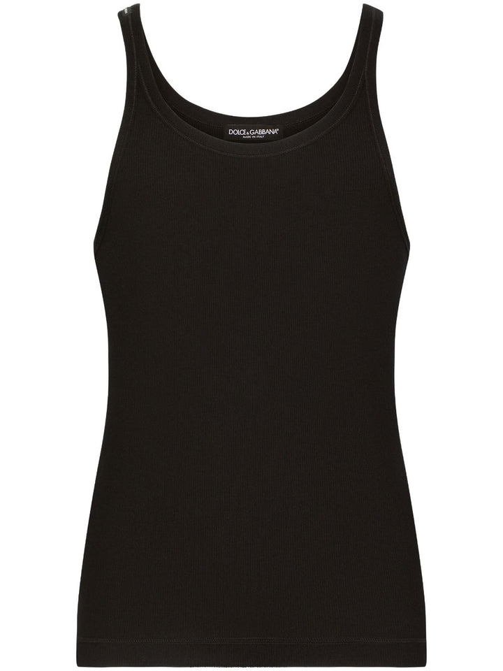 Dolce &amp; Gabbana Ribbed Cotton Tank Top