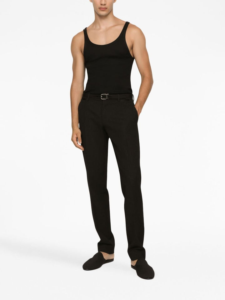 Dolce &amp; Gabbana Ribbed Cotton Tank Top