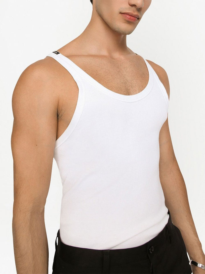 Dolce &amp; Gabbana Ribbed Cotton Tank Top