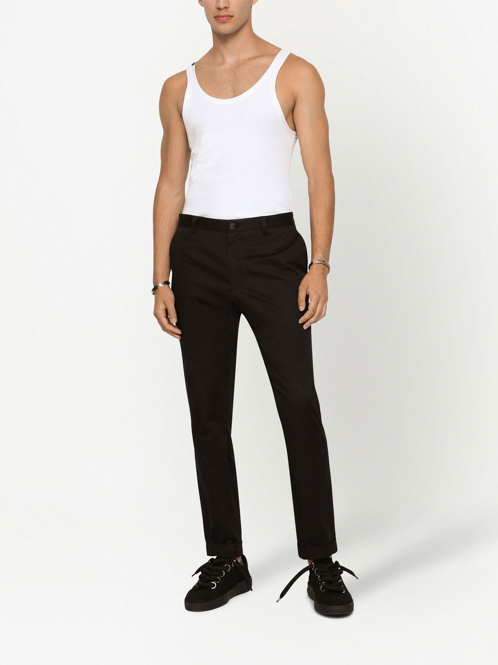 Dolce &amp; Gabbana Ribbed Cotton Tank Top