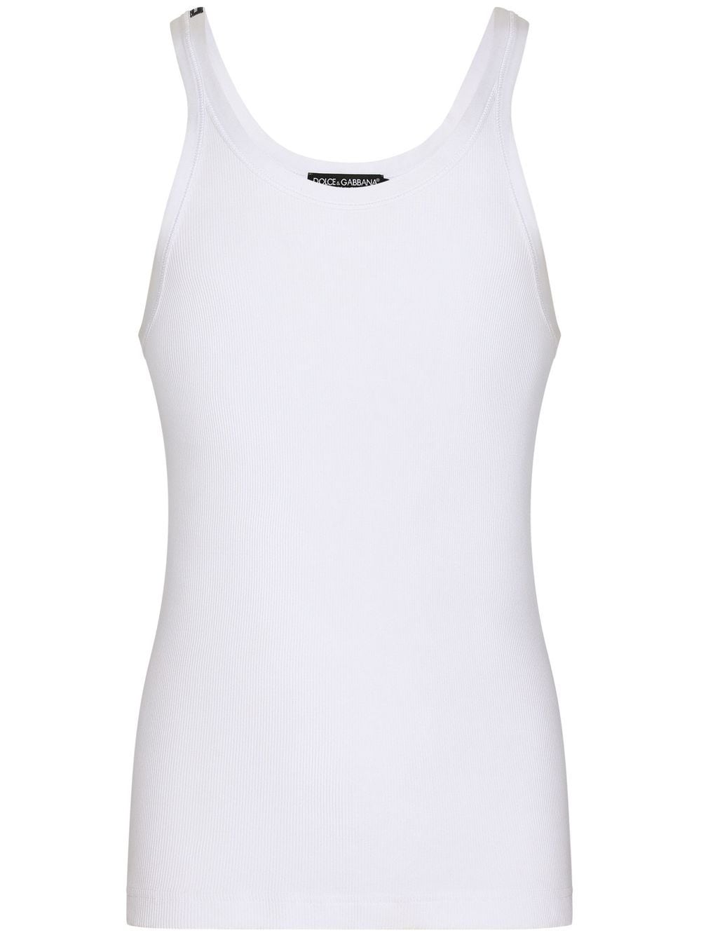 Dolce &amp; Gabbana Ribbed Cotton Tank Top