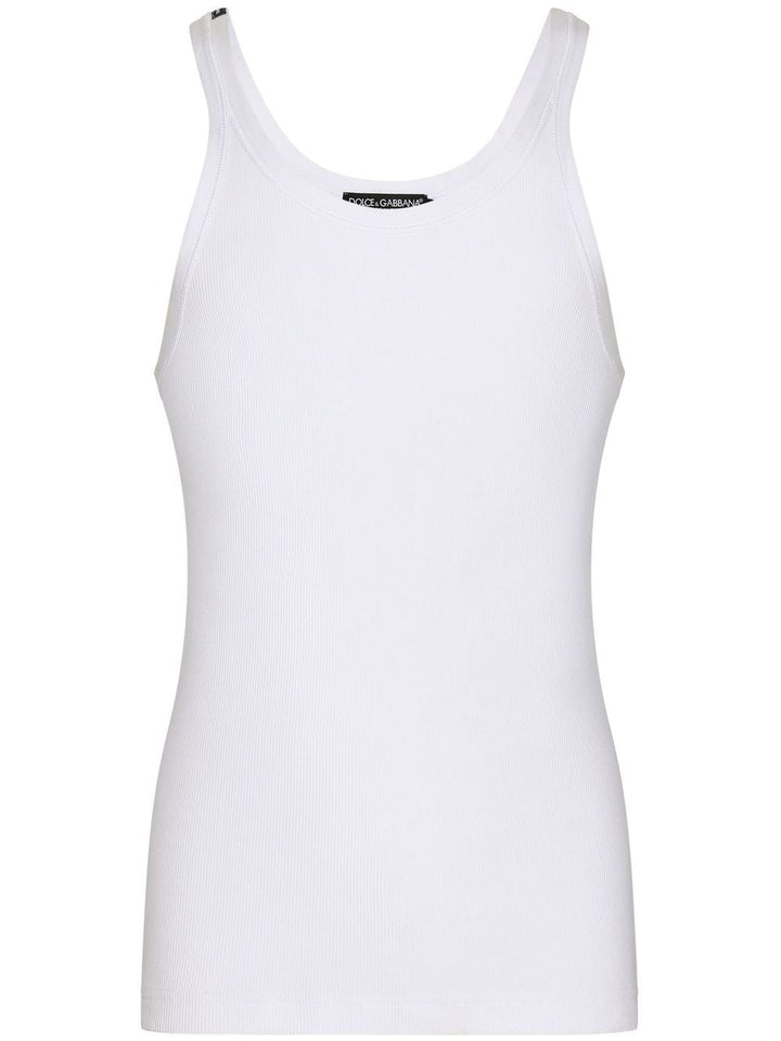Dolce &amp; Gabbana Ribbed Cotton Tank Top