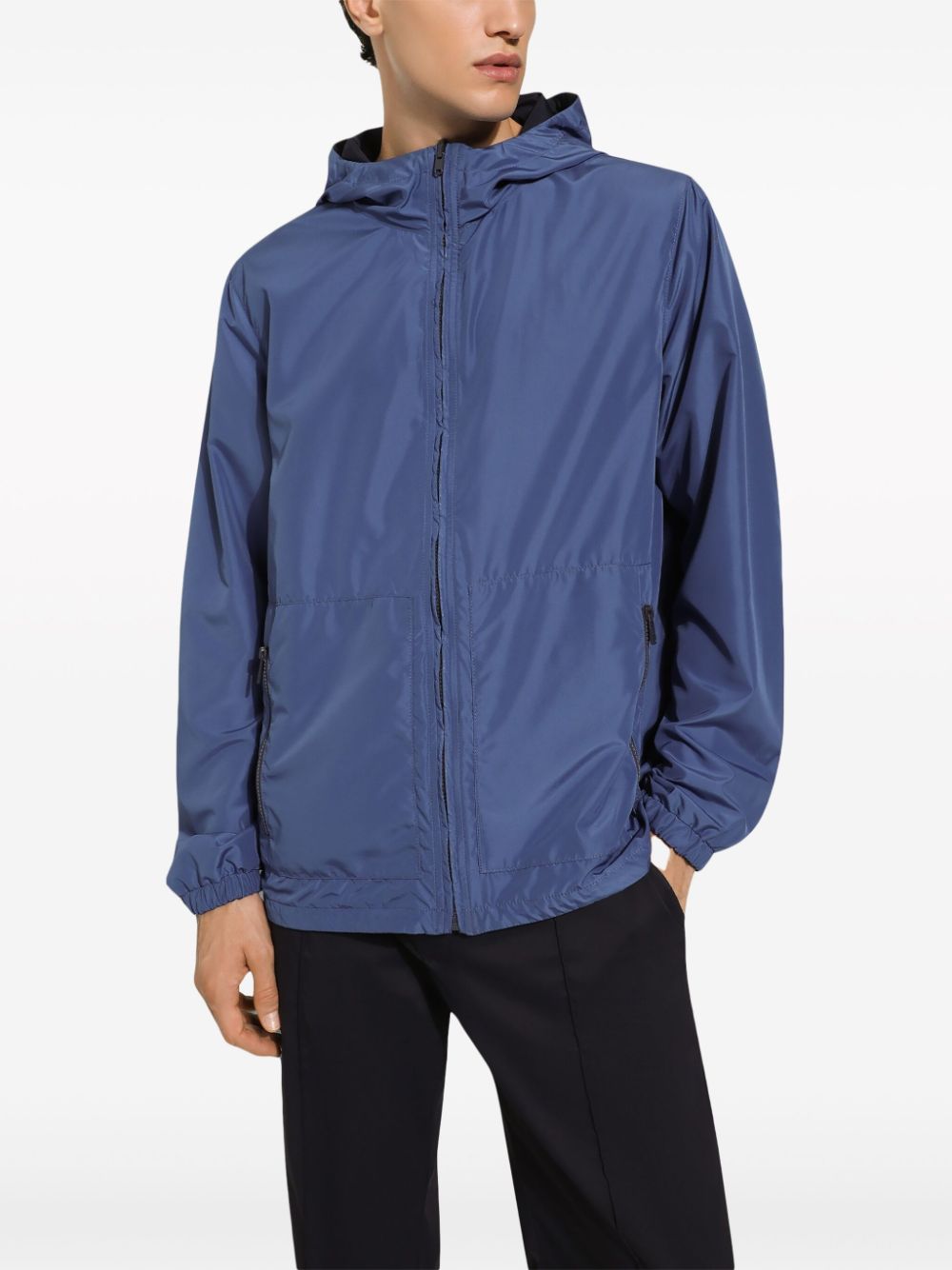 Dolce &amp; Gabbana Logo Reversible Hooded Jacket