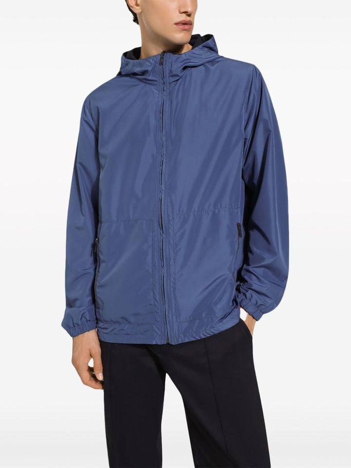 Dolce &amp; Gabbana Logo Reversible Hooded Jacket