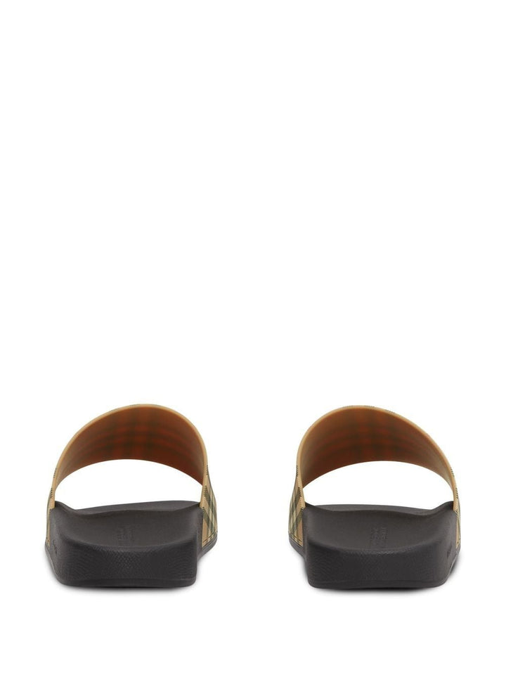 Burberry Check Pool Slides
