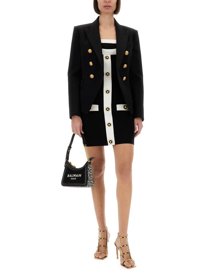 Balmain Women Two-Tone Dress With Open Back