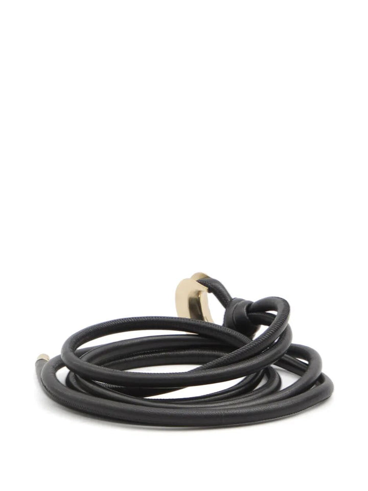 Golden Goose Women Belt New Tex Hook Tubolar  Nappa Leather Body With Metal End Caps