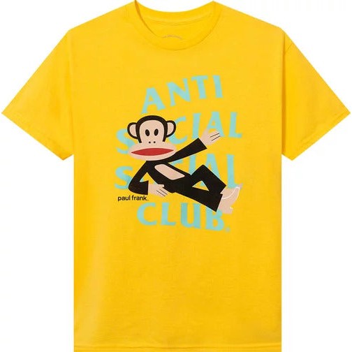 Anti Social Social Club x Paul Frank Laying Tee 'Yellow'