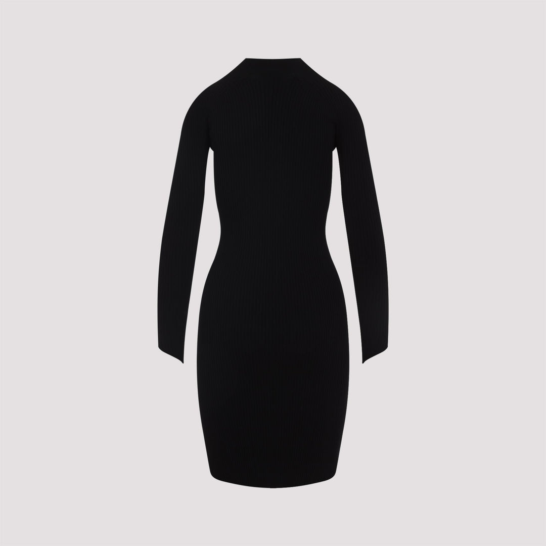 Courreges Circle Rib Mini Dress Women