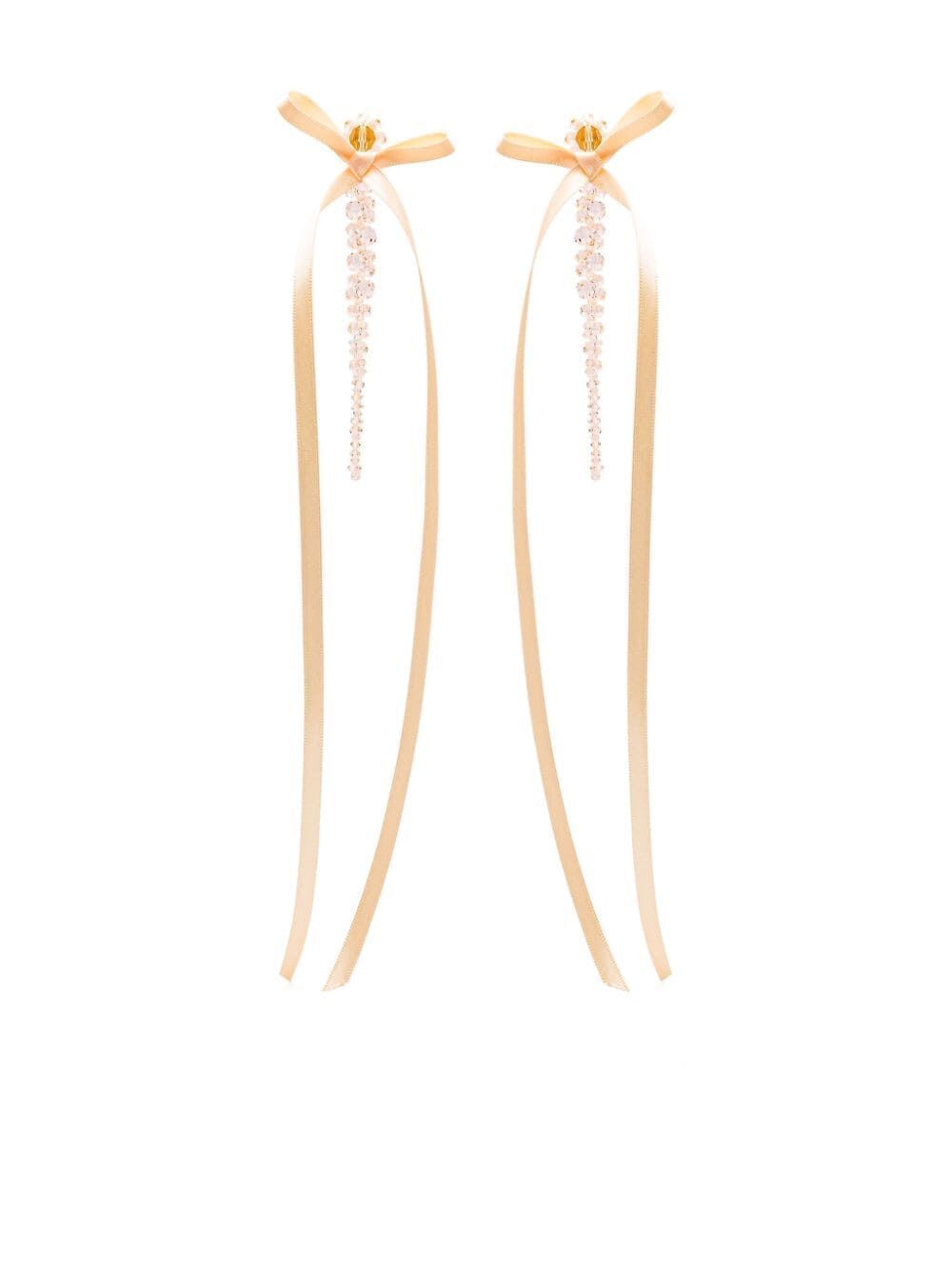 Simone Rocha Women Bow Ribbon Drip Earrings