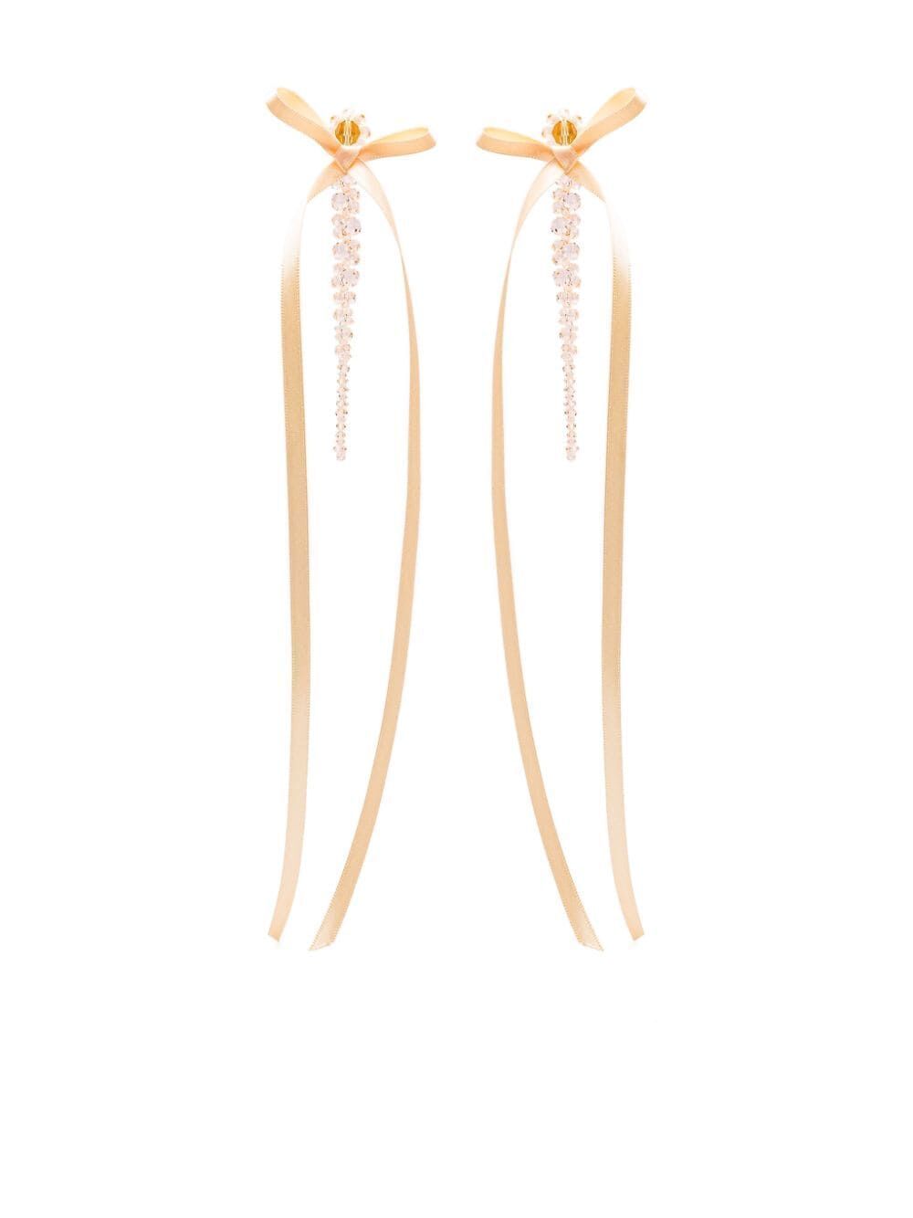 Simone Rocha Women Bow Ribbon Drip Earrings