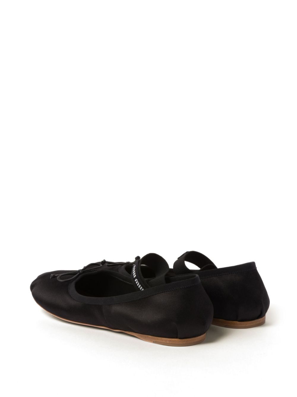 Miu Miu Women Satin Ballerinas With Elastic Band