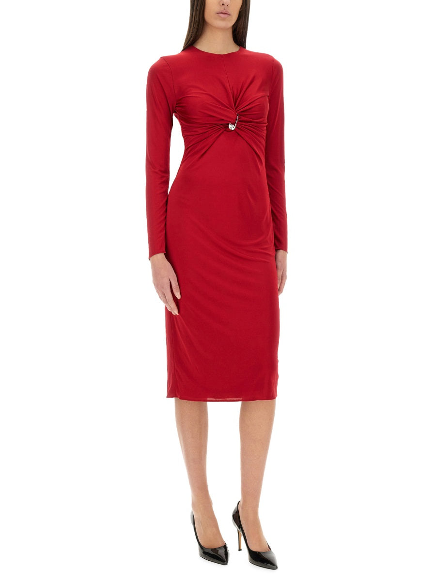 Versace Women "Safety Pin" Midi Dress
