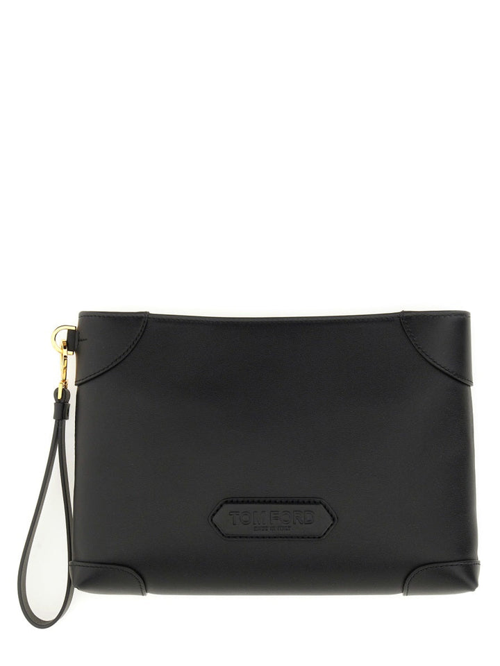 Tom Ford Men Leather Clutch Bag